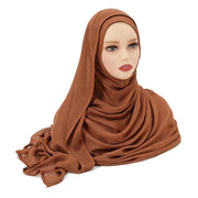 Thin Plain Shawl Soft Viscose Rayon Headscarf - Palm and Thread