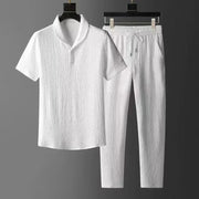Ultra-thin Ice Silk Linen 2-piece Set