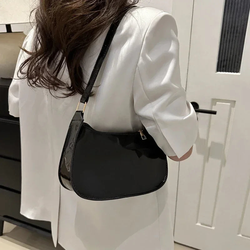Vintage Patent Leather Shoulder Bag - Palm and Thread