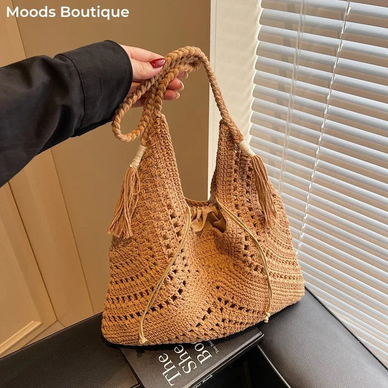 Crochet 2-IN-1 Shoulder Bag Set - Palm and Thread