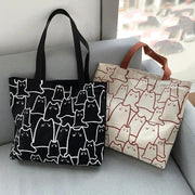 Cute Cat Shopper Handbag - Palm and Thread