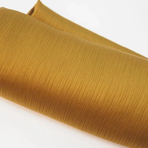 Pleated Satin Chiffon Hijab Silk Scarf - Palm and Thread