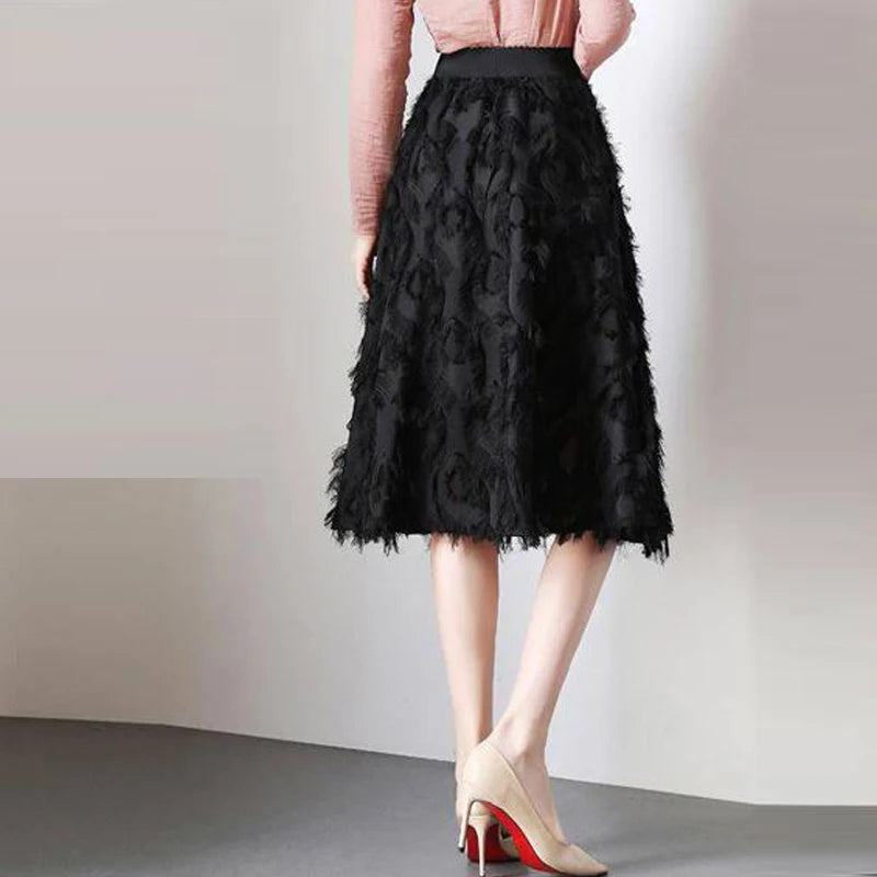 Tassels Elastic Chic Fairy Sweet A Line Skirt - Palm and Thread