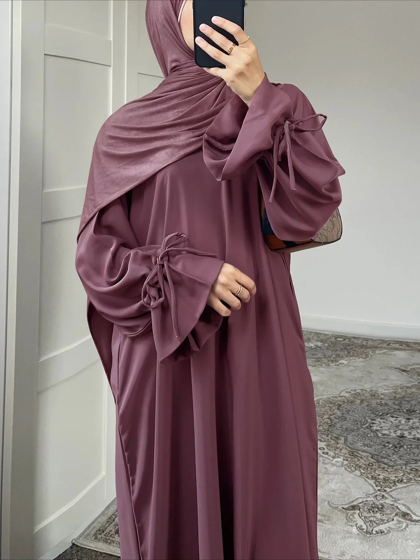 Lace Up Vestidos Largos Abaya - Palm and Thread