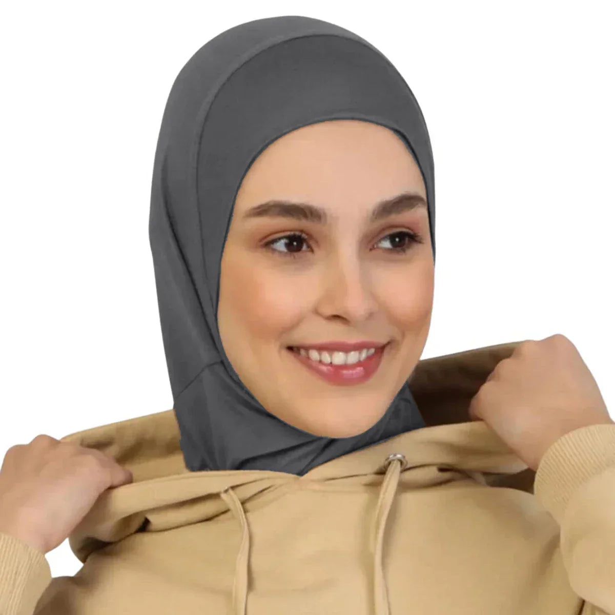 Instant Hijab Solid Color Hemp Headscarf - Palm and Thread