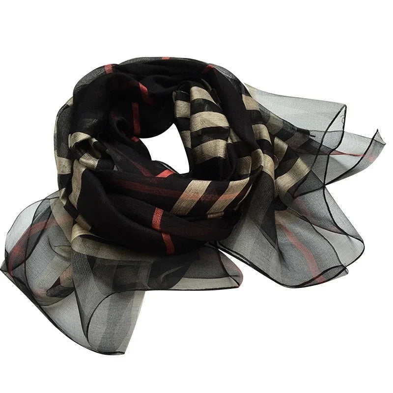 Silk & Wool Four Seasons Scarf - Palm and Thread