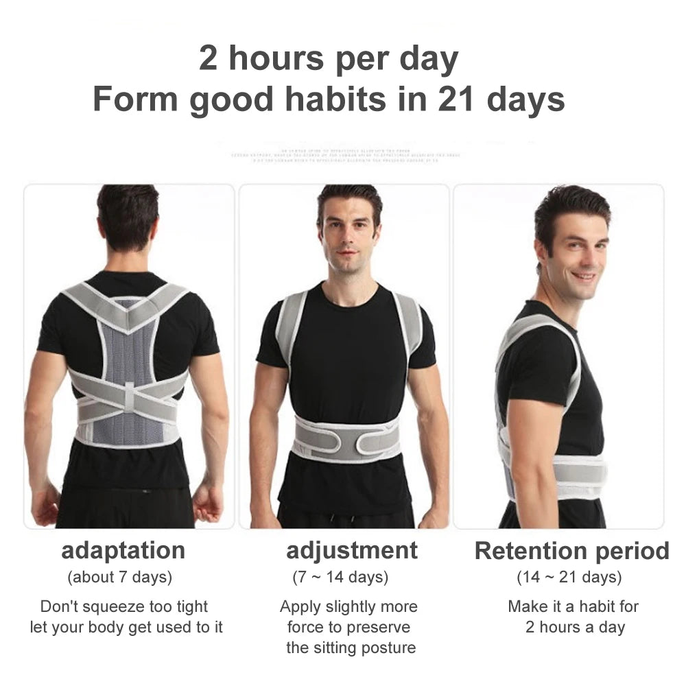 Humpback Girdle Keel Upper Back Strap Brace Belt - Palm and Thread