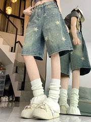 High Waist Retro Washed Wide Leg Jean - Palm and Thread