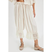 Loose Fit Bloomers Cropped Pant - Palm and Thread
