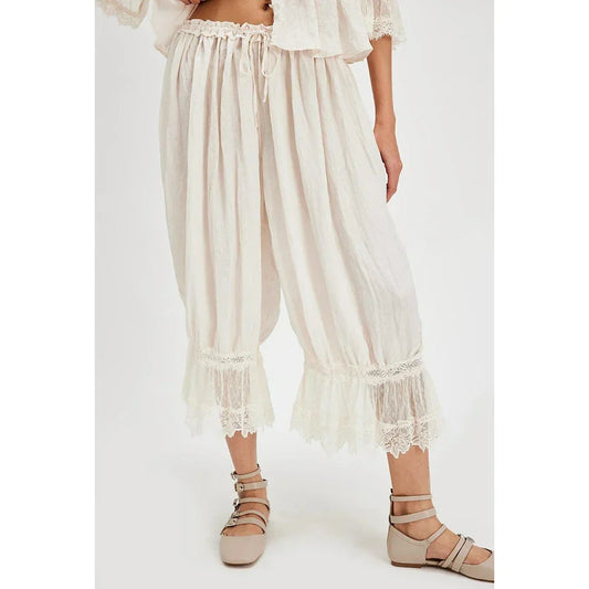 Loose Fit Bloomers Cropped Pant - Palm and Thread