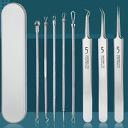 Stainless Steel Blackhead Removal Tool Set - Palm and Thread