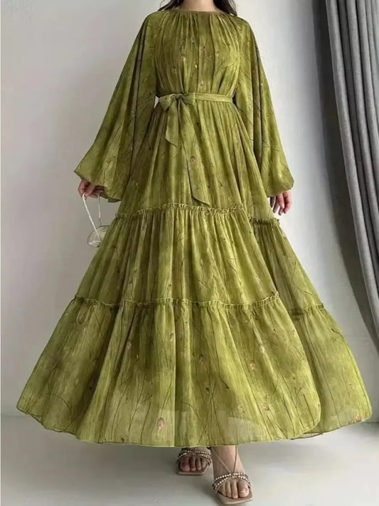 Sashes Vestidos Largo Dress - Palm and Thread