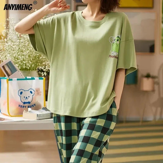 New Sleepwear Cartoon Cotton Pajamas - Palm and Thread