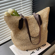Bohemian Straw Underarm Bag - Palm and Thread