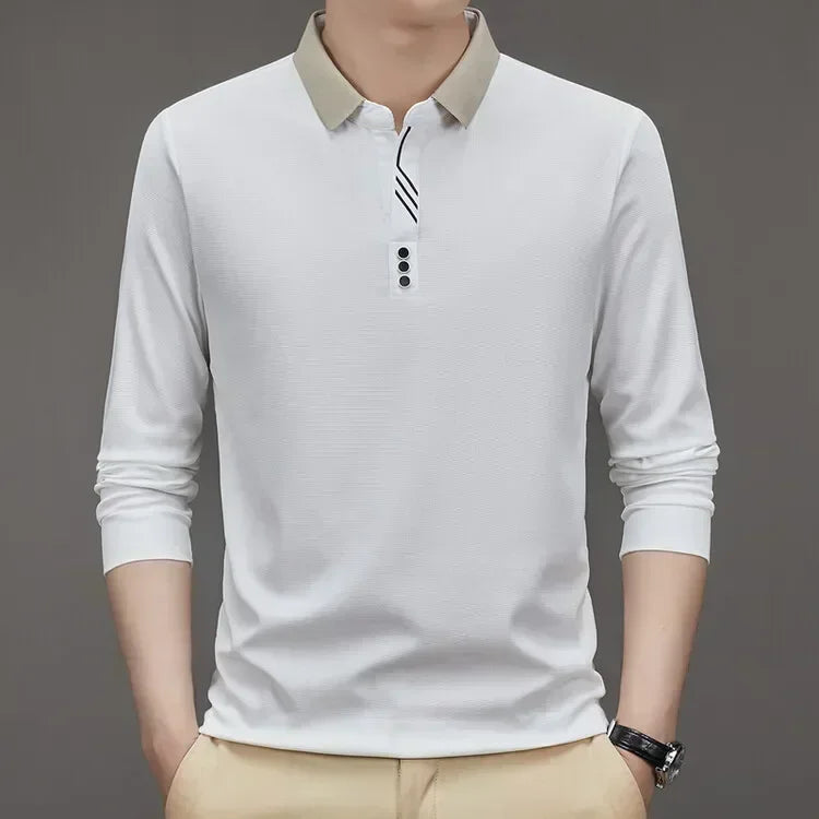 Long Sleeve Turn-down Collar Top - Palm and Thread