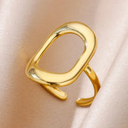 Stainless Steel Angel Feather Ring - Palm and Thread