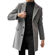 British style long-sleeved woolen coat