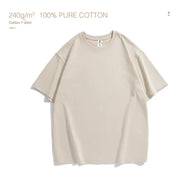 Heavy plus size Plain T-Shirt