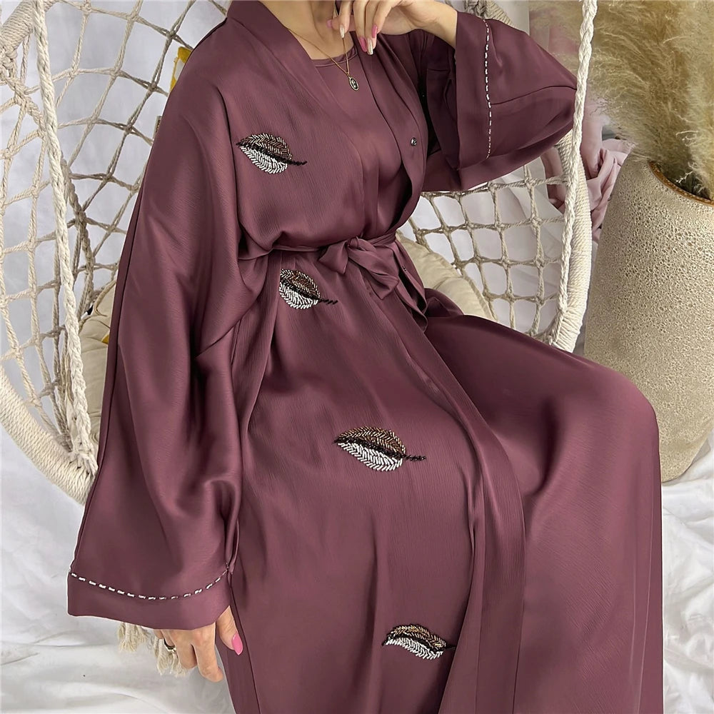 Fashion Belted Abaya Kaftan - Palm and Thread