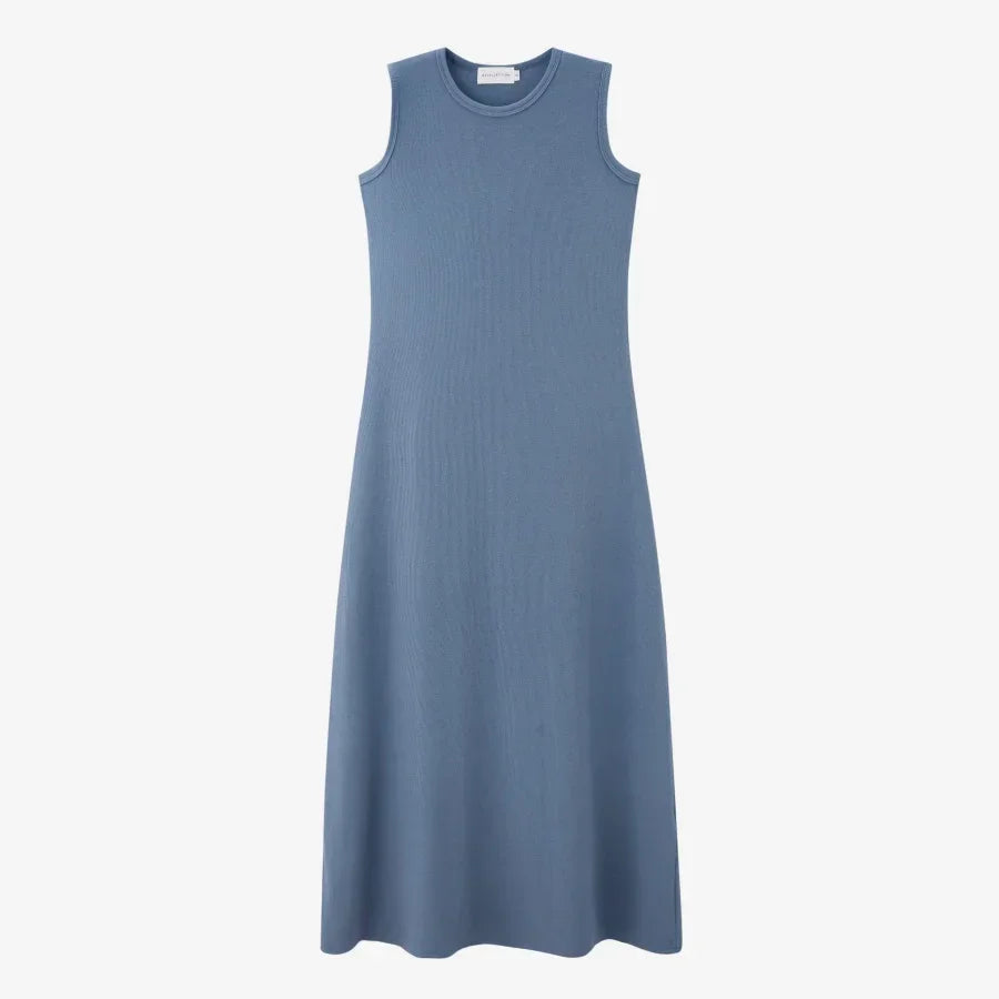 Ribbing closed-fit wrap tops + Aline dress - Palm and Thread