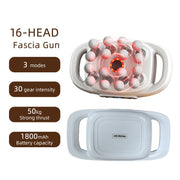 High-Frequency Gun Vibration Body Massage- 16 Head - Palm and Thread
