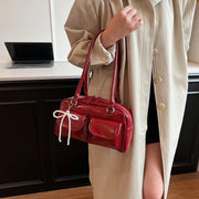Trendy Bow Underarm Pillow Bag