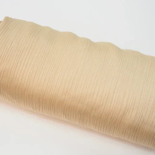 Pleated Satin Chiffon Hijab Silk Scarf - Palm and Thread