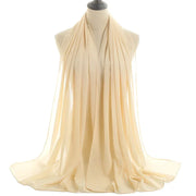 Solid Chiffon Shawl Scarf - Palm and Thread