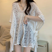 Pure Desire Hollow Lace-up V-neck Knitted Top - Palm and Thread