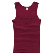 Basic Elastic tank top Pure Cotton Sleeveless t-shirt - Palm and Thread