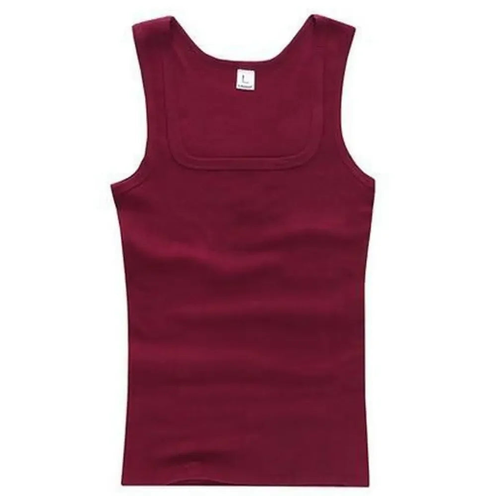 Basic Elastic tank top Pure Cotton Sleeveless t-shirt - Palm and Thread