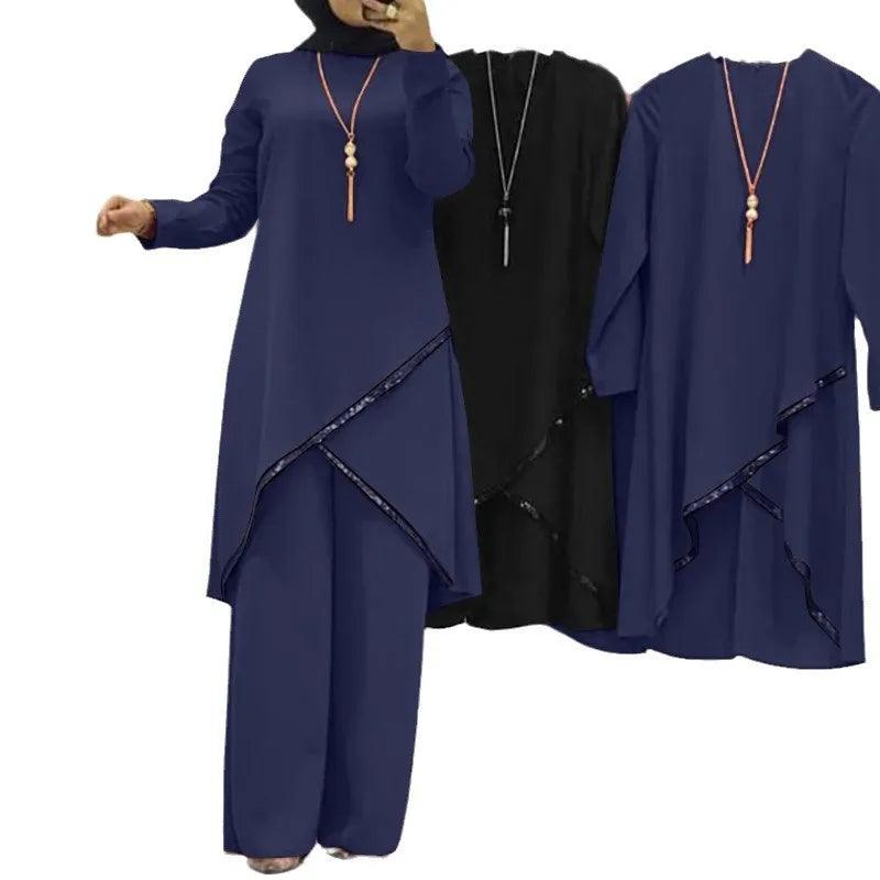 Ensemble Two Pieces Kaftan Loose Modest - Palm and Thread