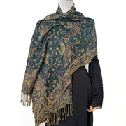 Fashion Paisley Kashmiri Imitated Pashmina Tassel Scarf - Palm and Thread