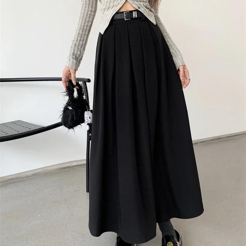 Versatile Mid-length Pleated Skirt - Palm and Thread