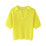 New Jacquard Mesh Loose Top - Palm and Thread