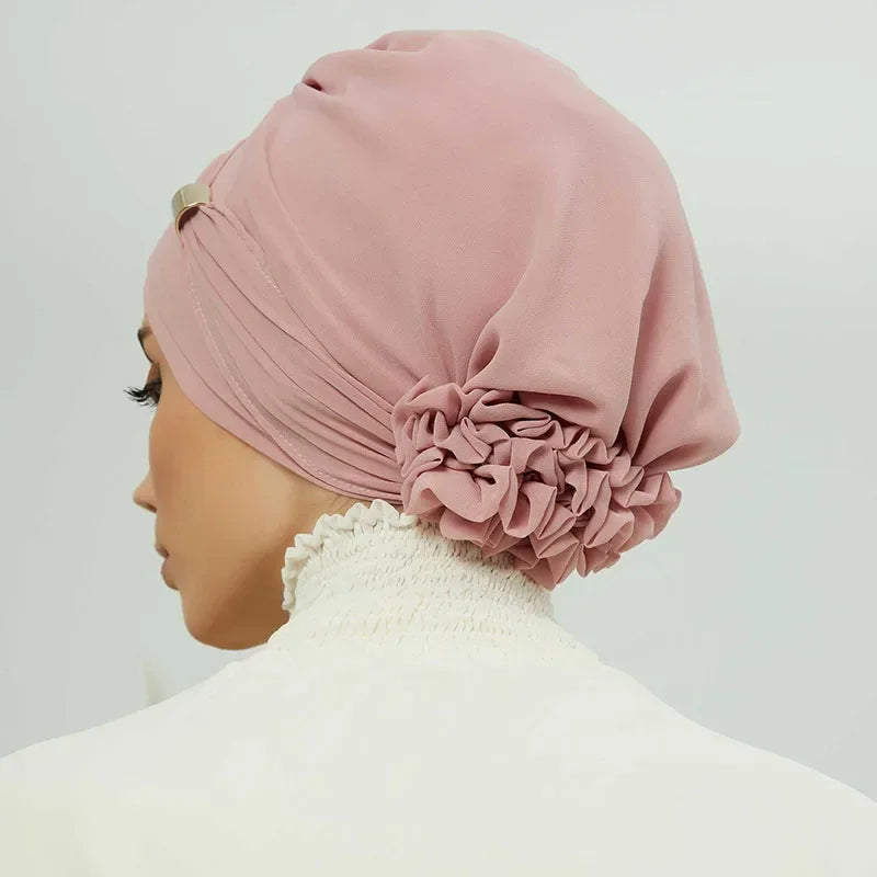 Plain Instant Turban Hat Inner Hijab - Palm and Thread