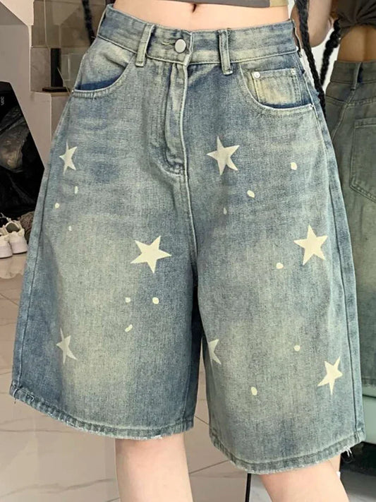 High Waist Retro Washed Wide Leg Jean - Palm and Thread