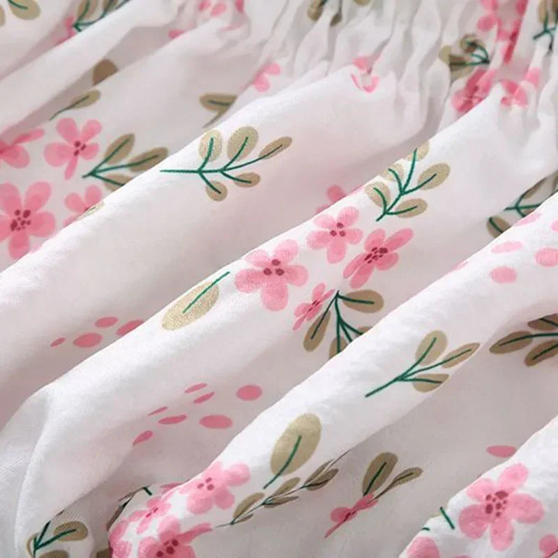 Sweet Broken Flower Slash Neck Blouse - Palm and Thread