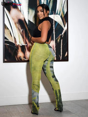 Weird Puss Mesh Tie Dye Straight Pant - Palm and Thread