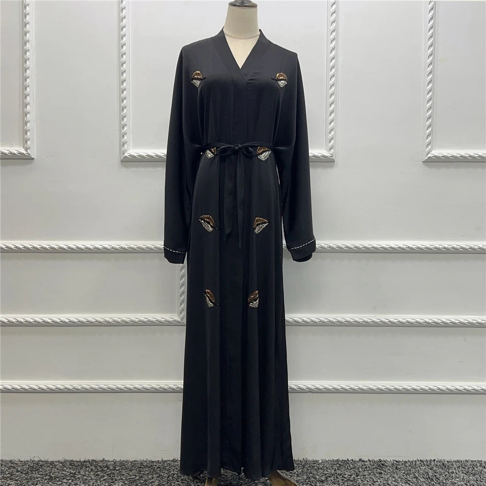 Fashion Belted Abaya Kaftan - Palm and Thread