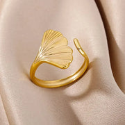 Ocean Starfish Shell Open Ring - Palm and Thread