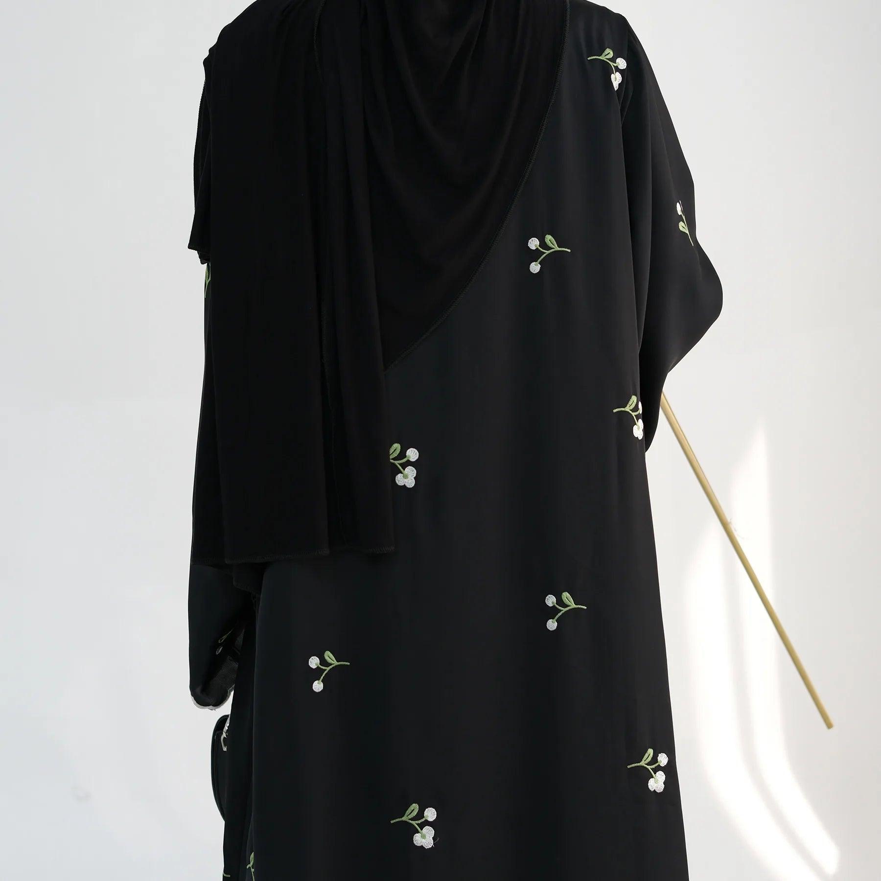 Embroidery Cardigan Abaya Kaftan Vestidos - Palm and Thread