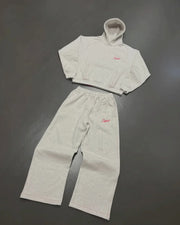 New embroidered retro pattern zipper hoodie
