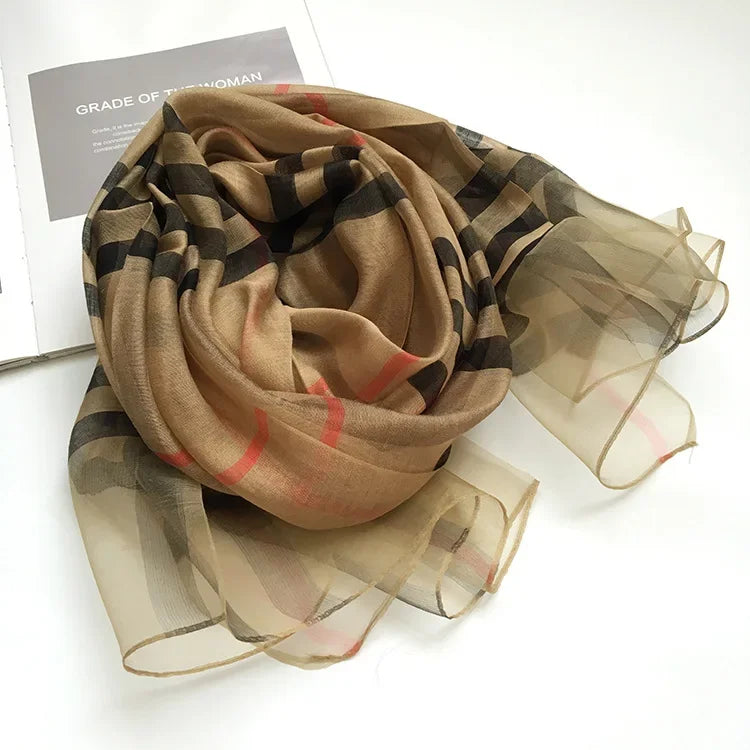 Silk & Wool Four Seasons Scarf - Palm and Thread