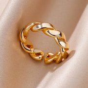 Stainless Steel Angel Feather Ring - Palm and Thread
