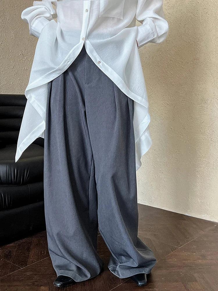 High Waist Pleated Long Wide Leg Elegant Pant - Palm and Thread