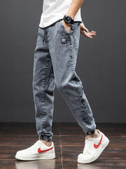Cargo Jeans Men Streetwear Denim Jogger Pant - Palm and Thread