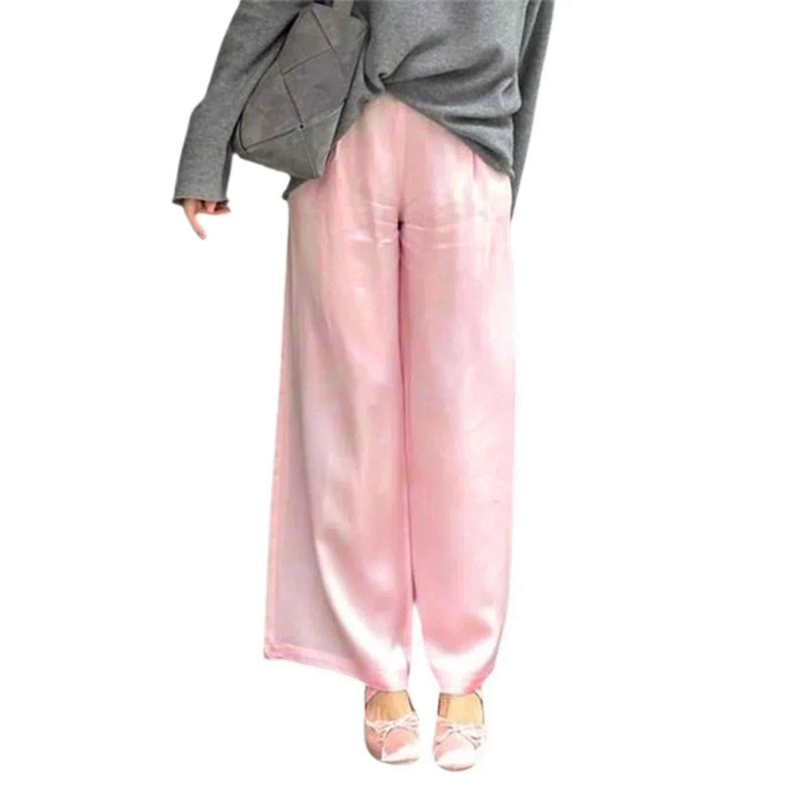 Chic Satin Wide Leg Dress Pant - Palm and Thread