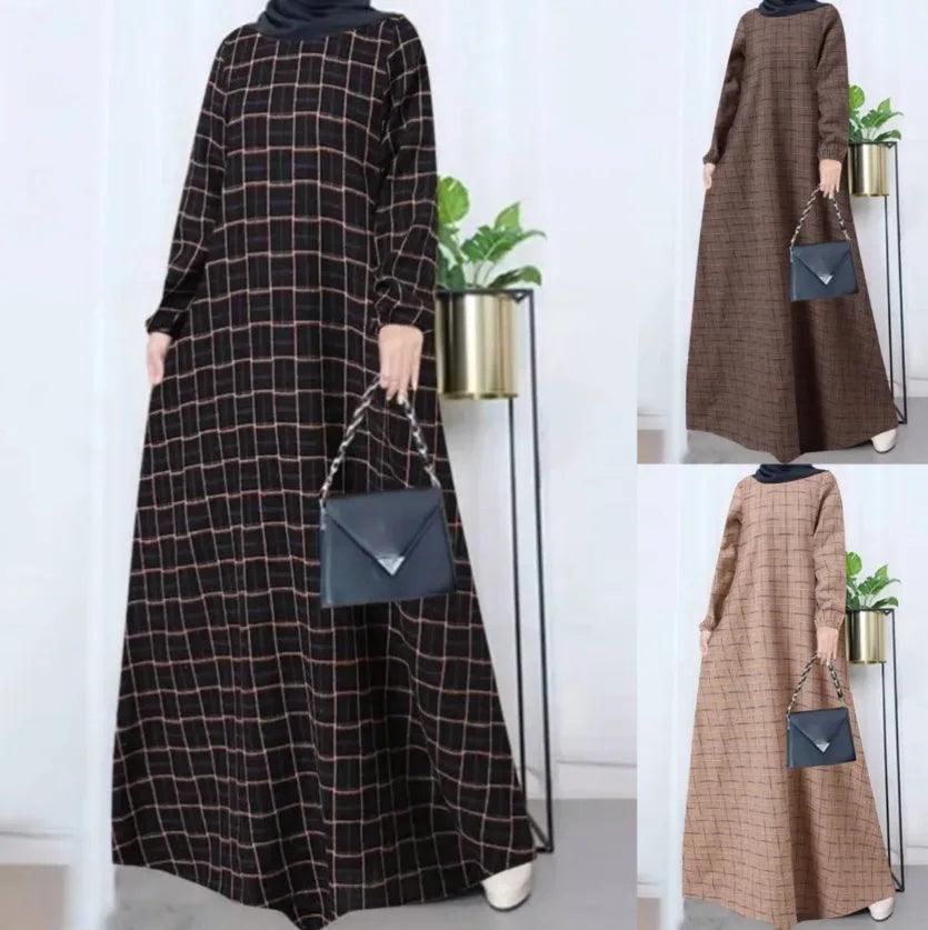 Corduroy Thick Warm Dress Abaya - Palm and Thread