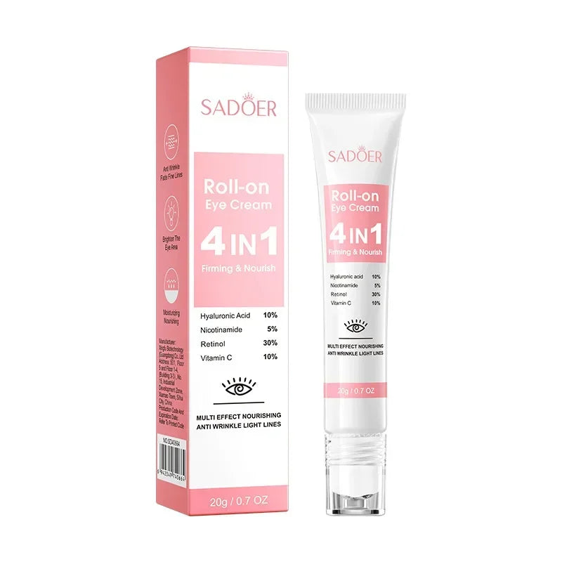 4in1 Roll-on Moisturizing Eye Anti Dark Circles Cream - Palm and Thread